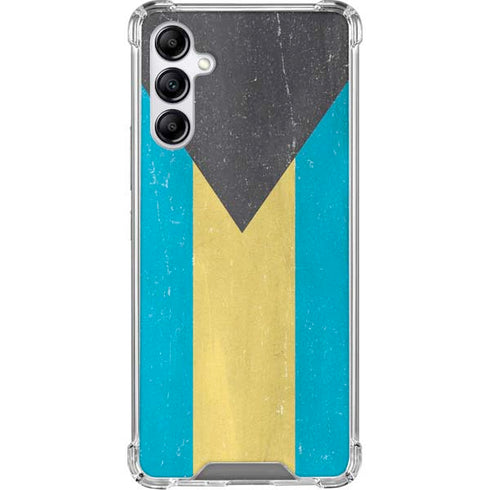 Bahamas Flag Distressed Galaxy A15 5G Clear Case